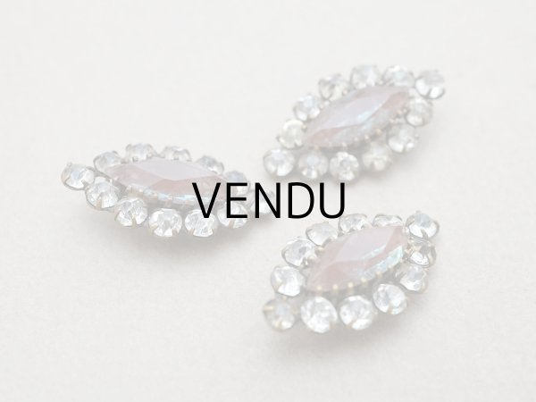 画像5: 19世紀 アンティーク サフィレットのボタン 3点セット (5)