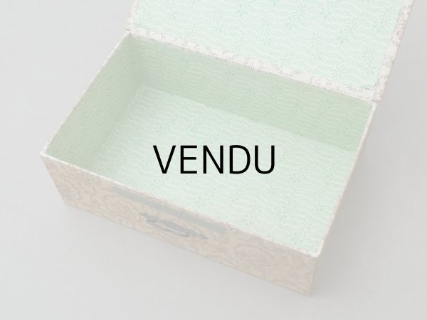 画像13: アンティーク カルトナージュボックス ハンカチ入れ チェストの引き出し MONCHOIRS (13)