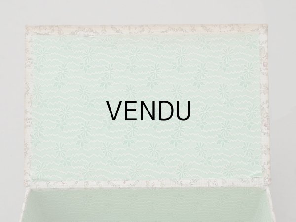 画像12: アンティーク カルトナージュボックス ハンカチ入れ チェストの引き出し MONCHOIRS (12)