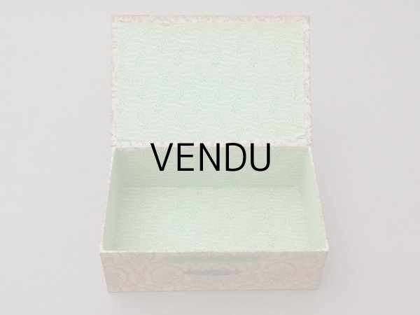 画像11: アンティーク カルトナージュボックス ハンカチ入れ チェストの引き出し MONCHOIRS (11)