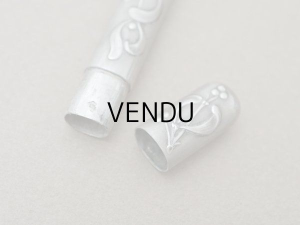 画像5: 1900年頃 アンティーク ヤドリギ シルバー製 ニードルケース  裁縫道具 (5)
