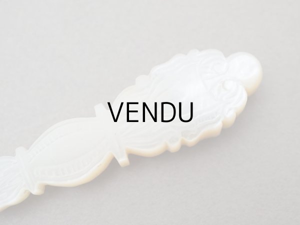 画像5: 19世紀末 アンティーク シルバー&シェル製 シーリングスタンプ (5)