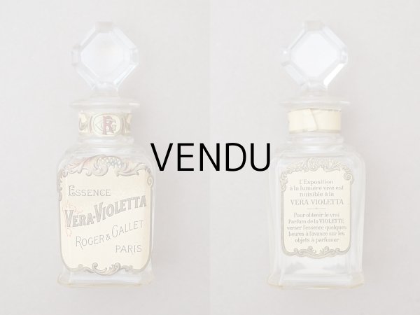 画像2: アンティーク パフュームボトル 香水瓶 VERA VIOLETTA - ROGER&GALLET PARIS - (2)