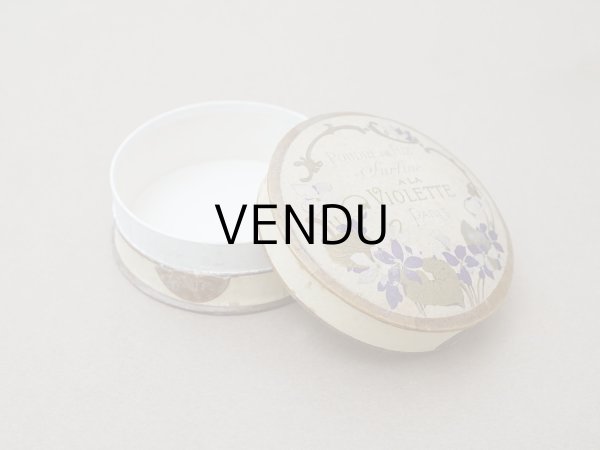 画像6: アンティーク 菫のパウダーボックス POUDRE DE RIZ SURFINE A LA VIOLETTES PARIS  (6)