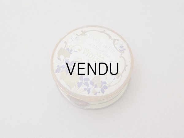 画像2: アンティーク 菫のパウダーボックス POUDRE DE RIZ SURFINE A LA VIOLETTES PARIS  (2)