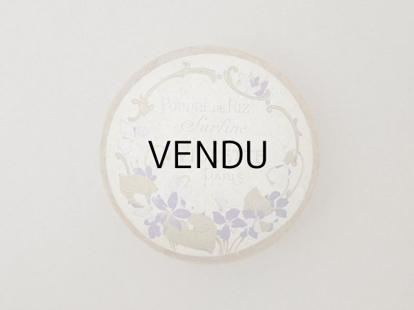 画像3: アンティーク 菫のパウダーボックス POUDRE DE RIZ SURFINE A LA VIOLETTES PARIS  (3)