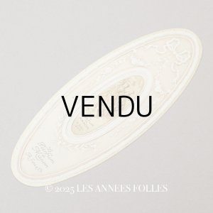 画像: アンティーク パフュームラベル 薔薇とリボンのガーランド LE PARFUM DE MANON - A.SIOU&Cie -