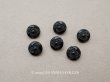 画像1: アンティーク ガラスボタン 黒 9mm 5〜6ピースのセット (1)