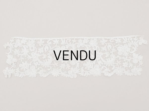 画像6: 17世紀 アンティーク グロ・ポワン・ド・ヴニーズ 41cm 11.7cm幅 ヴェネチアンレース (6)