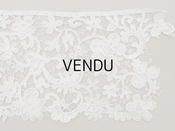 画像5: 17世紀 アンティーク グロ・ポワン・ド・ヴニーズ 41cm 11.7cm幅 ヴェネチアンレース (5)