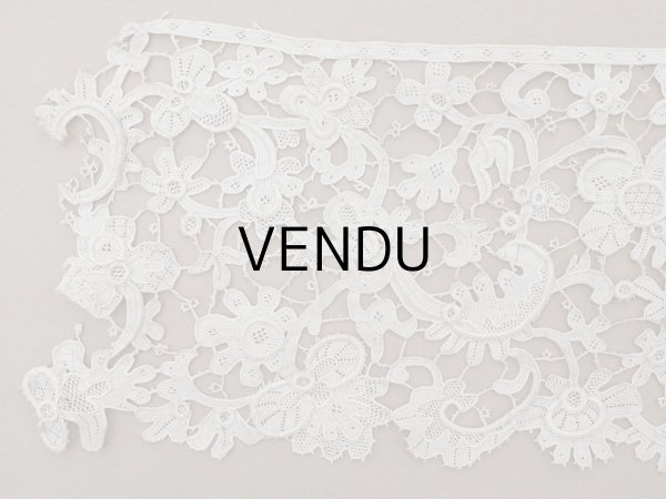 画像3: 17世紀 アンティーク グロ・ポワン・ド・ヴニーズ 41cm 11.7cm幅 ヴェネチアンレース (3)