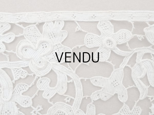 画像10: 17世紀 アンティーク グロ・ポワン・ド・ヴニーズ 41cm 11.7cm幅 ヴェネチアンレース (10)