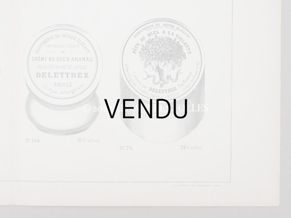 画像5: アンティーク パフュームリーのデザイン画  PLANCHE 26 - DELETTREZ PARIS - (5)