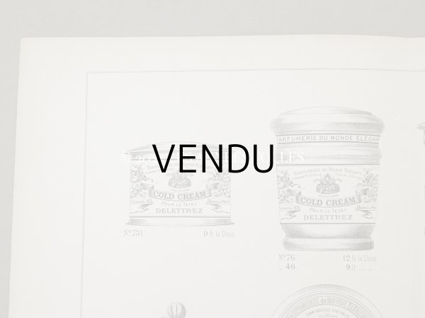 画像2: アンティーク パフュームリーのデザイン画  PLANCHE 26 - DELETTREZ PARIS - (2)