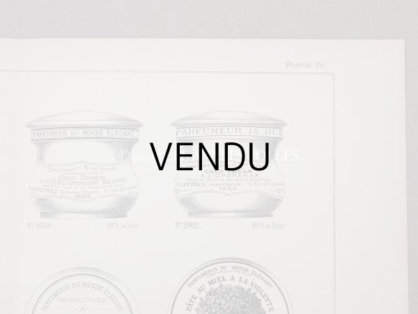 画像3: アンティーク パフュームリーのデザイン画  PLANCHE 26 - DELETTREZ PARIS - (3)