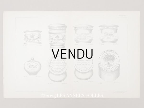 画像1: アンティーク パフュームリーのデザイン画  PLANCHE 26 - DELETTREZ PARIS - (1)