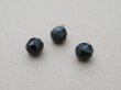 画像3: アンティーク フレンチジェットのボタン 8mm 3ピースのセット 黒  (3)