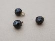 画像4: アンティーク フレンチジェットのボタン 8mm 3ピースのセット 黒  (4)
