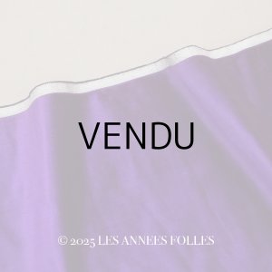 画像: 19世紀末 アンティーク ファブリック シルク製 ベルベット 紫 46×47cm