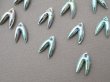 画像2: アンティーク ゼラチン製 スフレ スパンコール 30ピースのセット 約10×15mm ブルーグリーン (2)