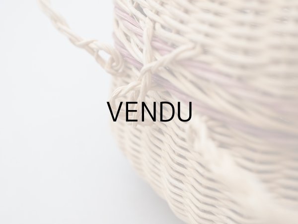 画像5: アンティーク ドール用 パニエ ボルドーのライン入り (5)