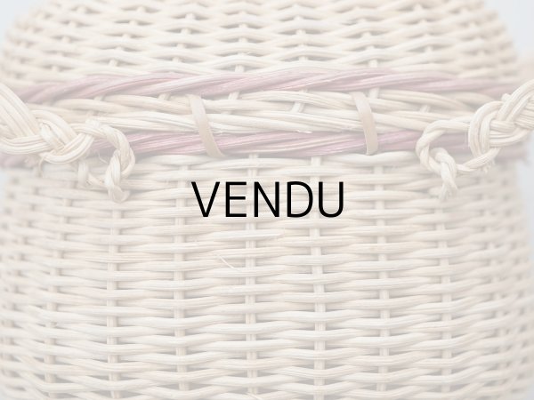 画像4: アンティーク ドール用 パニエ ボルドーのライン入り (4)