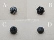 画像2: アンティーク ガラスボタン 8mm 黒  (2)