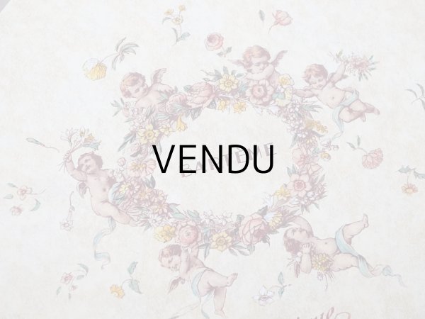 画像5: 1955年 アンティーク 天使＆薔薇のリース バテムのお菓子箱 (M) (5)