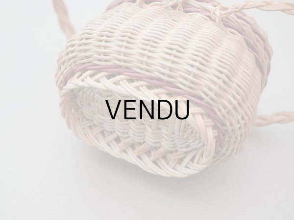 画像7: アンティーク ドール用 パニエ ボルドーのライン入り (7)