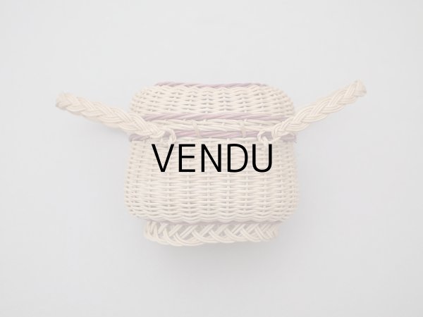 画像3: アンティーク ドール用 パニエ ボルドーのライン入り (3)