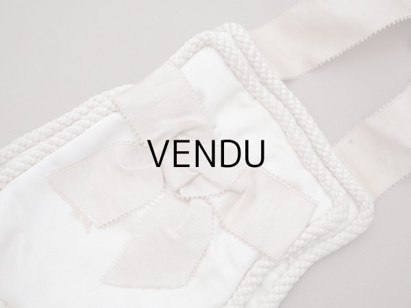 画像3: 1900年頃 アンティーク シルク製 初聖体のオモニエール パウダーピンク (3)