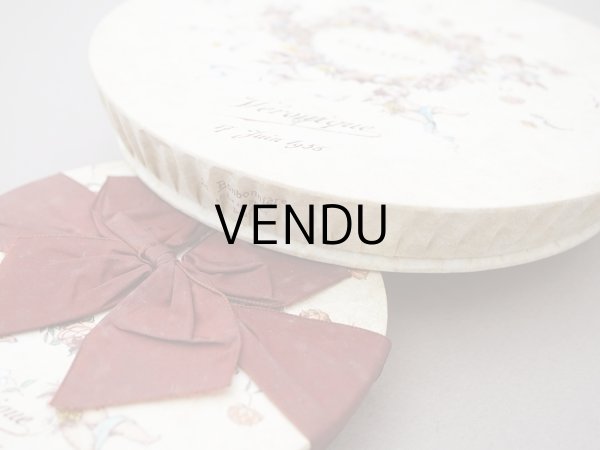 画像7: 1955年 アンティーク 天使＆薔薇のリース バテムのお菓子箱 (M) (7)