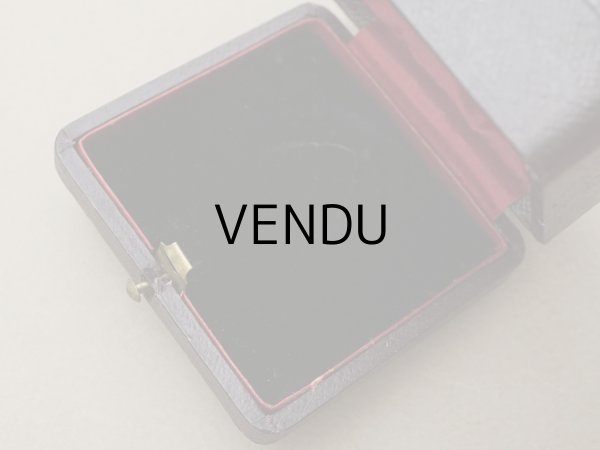 画像3: アンティーク ジュエリーボックス  金彩入り チョコレートブラウン＆レッド (3)