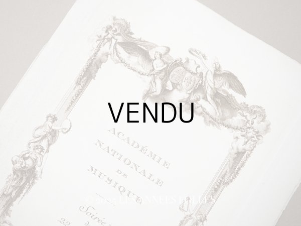 画像1: 1914年 アンティーク  イギリス国王&女王を招いた オペラ座の舞台の演目カード (1)