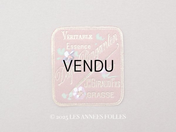 画像1: アンティーク パンジーのパフュームラベル - JN.GIRAND FILS GRASSE - (1)