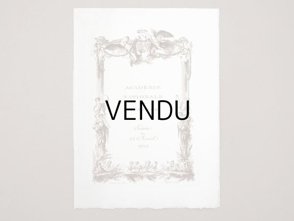 画像2: 1914年 アンティーク  イギリス国王&女王を招いた オペラ座の舞台の演目カード (2)