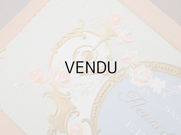 画像2: アンティーク ソープラベル 薔薇のガーランド FLEURS D'AVRIL - ERIZMA PARIS -　 (2)