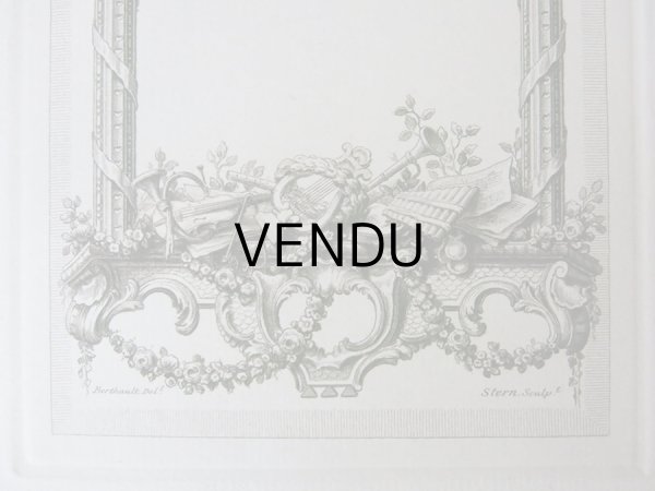 画像6: アンティーク メニューカード  ロカイユ装飾＆薔薇のガーランド  (6)