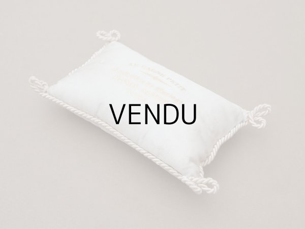 画像6: 19世紀末 アンティーク シルク製クッション ウエディング用バスケットの専門店 Corbeille de Mariage - MAISON SAINTIN TOURS - (6)