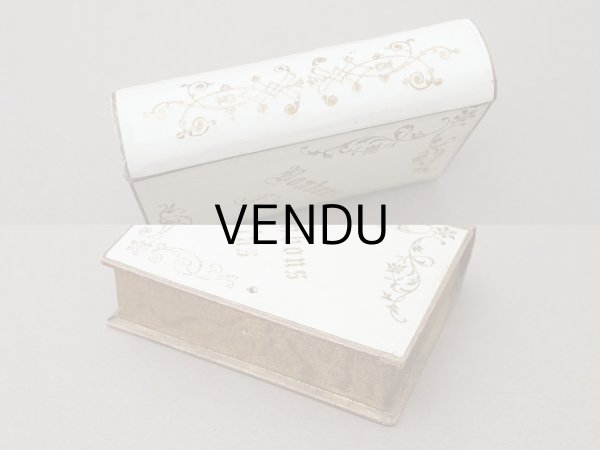 画像4: アンティーク ミサ典書 本型 ドラジェボックス お菓子箱 BONBON FINS (4)