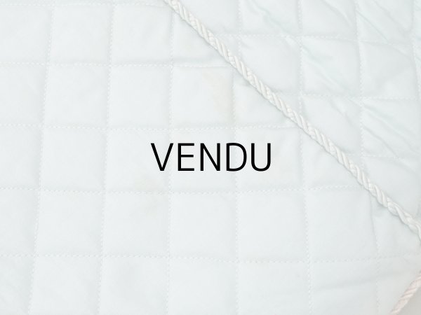 画像22: アンティーク ハンキーケース モノグラム＆草花のホワイトワーク ハンカチ用ポシェット シルクサテン＆レース  (22)