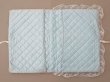 画像21: アンティーク ハンキーケース モノグラム＆草花のホワイトワーク ハンカチ用ポシェット シルクサテン＆レース  (21)