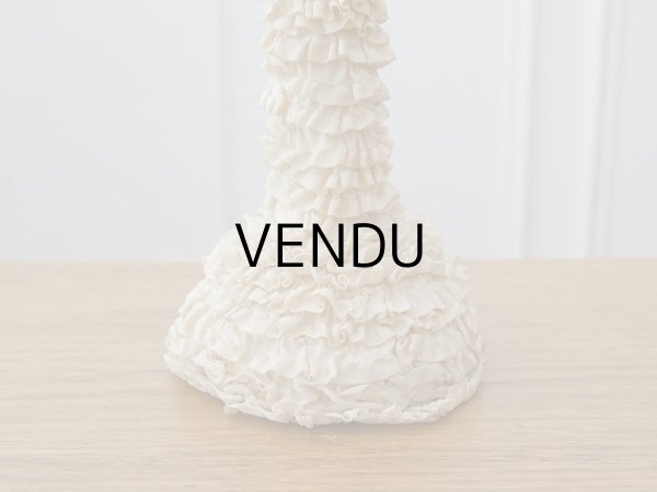 画像5: アンティーク エクリュのフリル ハットスタンド  (5)