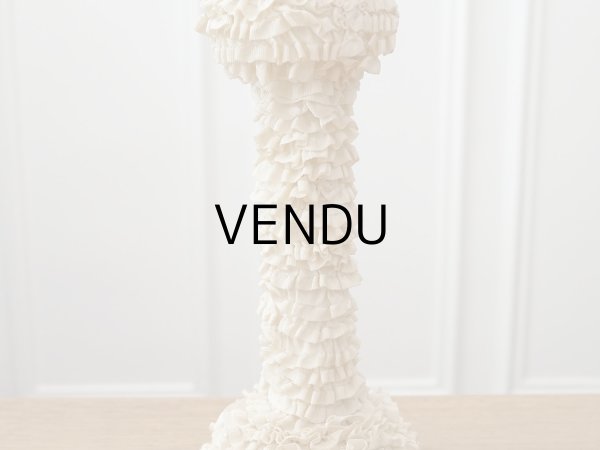 画像4: アンティーク エクリュのフリル ハットスタンド  (4)