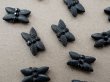 画像4: アンティーク フレンチジェット 花モチーフ  20ピースのセット 6×11mm (4)