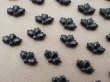画像3: アンティーク フレンチジェット リーフ型 30ピースのセット 6×9.5mm (3)