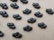 画像4: アンティーク フレンチジェット リーフ型 30ピースのセット 6×9.5mm (4)