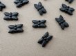 画像3: アンティーク フレンチジェット 花モチーフ  20ピースのセット 6×11mm (3)