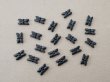 画像2: アンティーク フレンチジェット 花モチーフ  20ピースのセット 6×11mm (2)