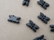 画像5: アンティーク フレンチジェット 花モチーフ  20ピースのセット 6×11mm (5)